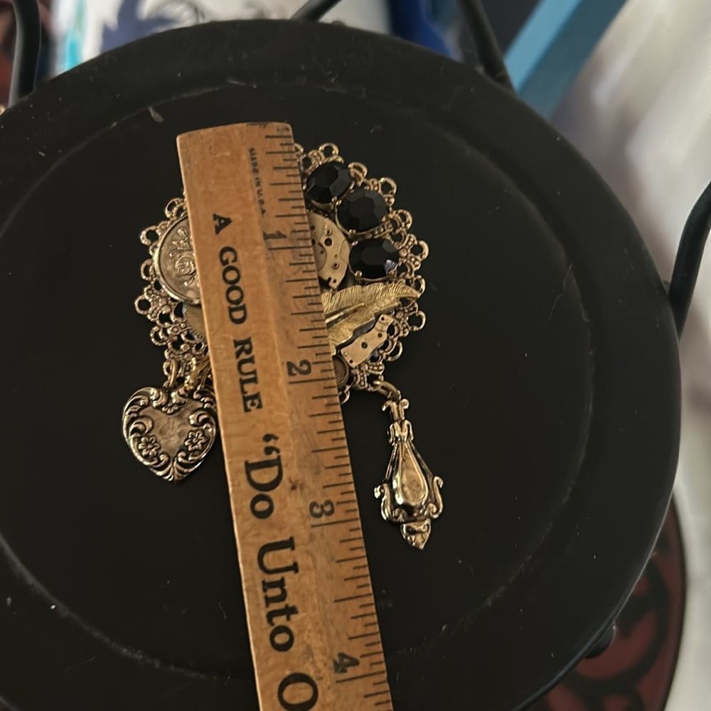 Vintage Steampunk Artisan Brooch - Picture 4 of 5